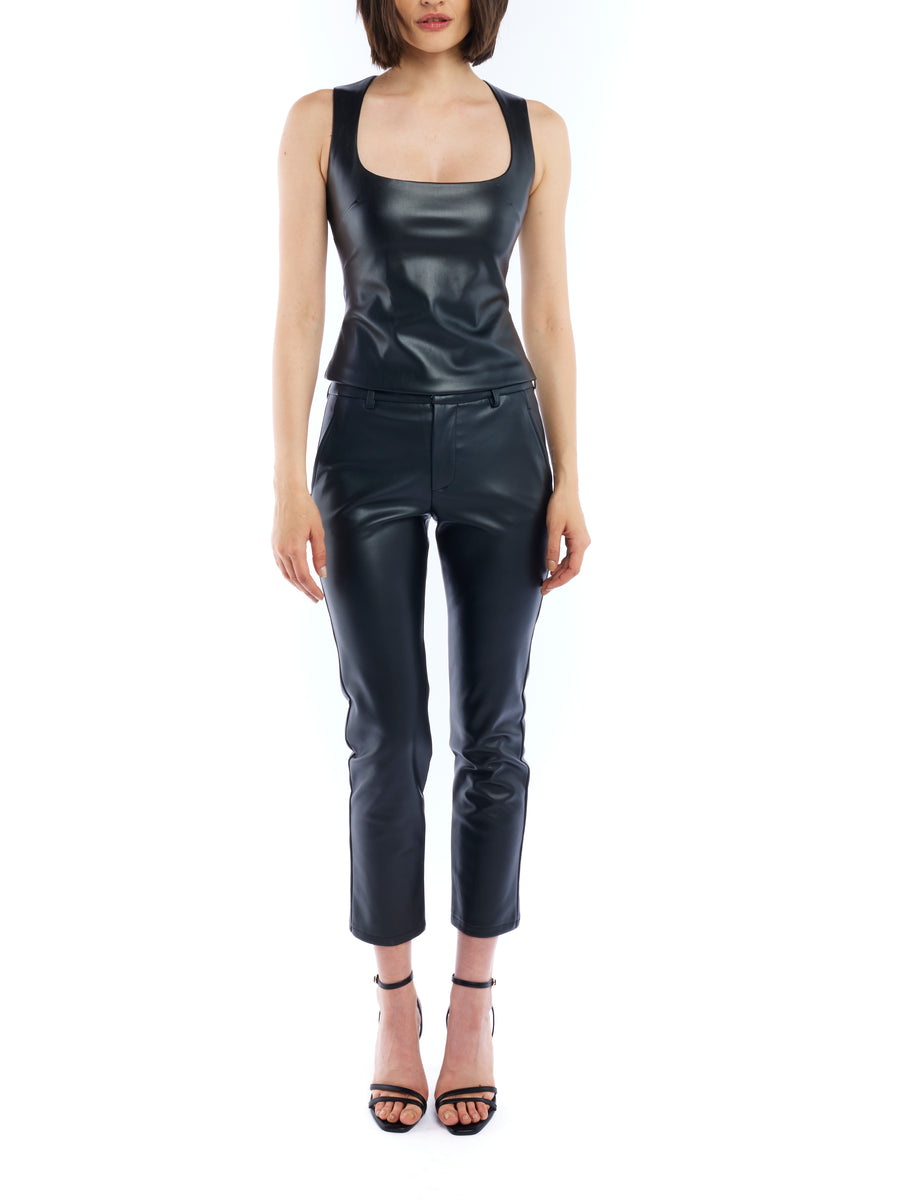 Franny Faux Leather Trouser