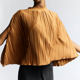 Olivia Pleated Cape Top
