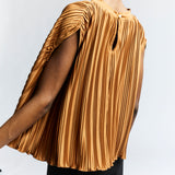 Olivia Pleated Cape Top