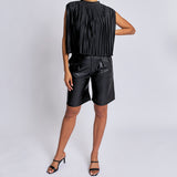 Olivia Pleated Cape Top