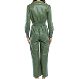 Meyer Faux Leather Jumpsuit