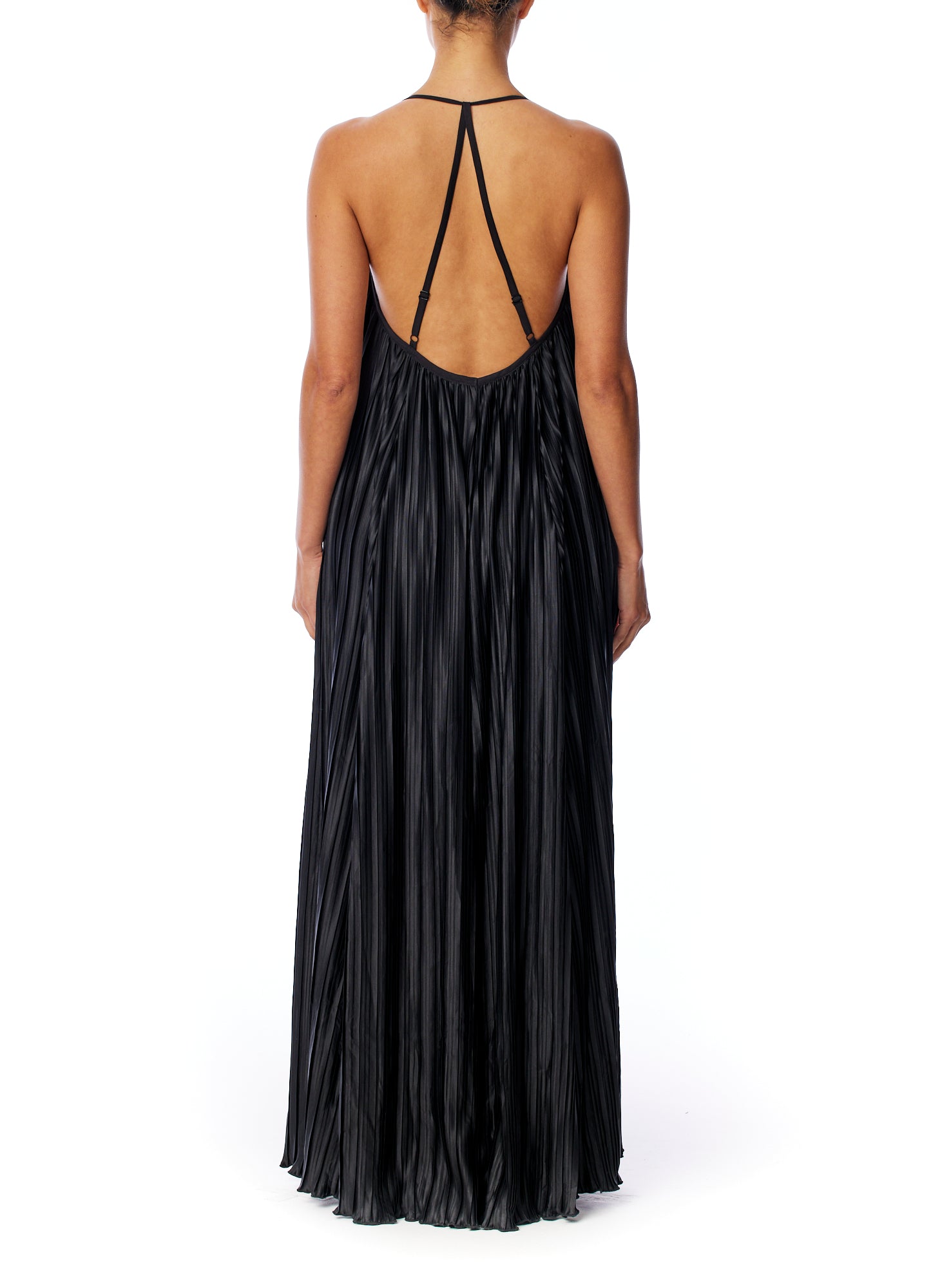 (Official) Lblc The Label / Vikki Pleated Maxi Dress / Vegan / Cruelty Free / Black / M (Official) Lblc The Label / Vikki Pleated Maxi Dress / Vegan / Cruelty Free / Black / M