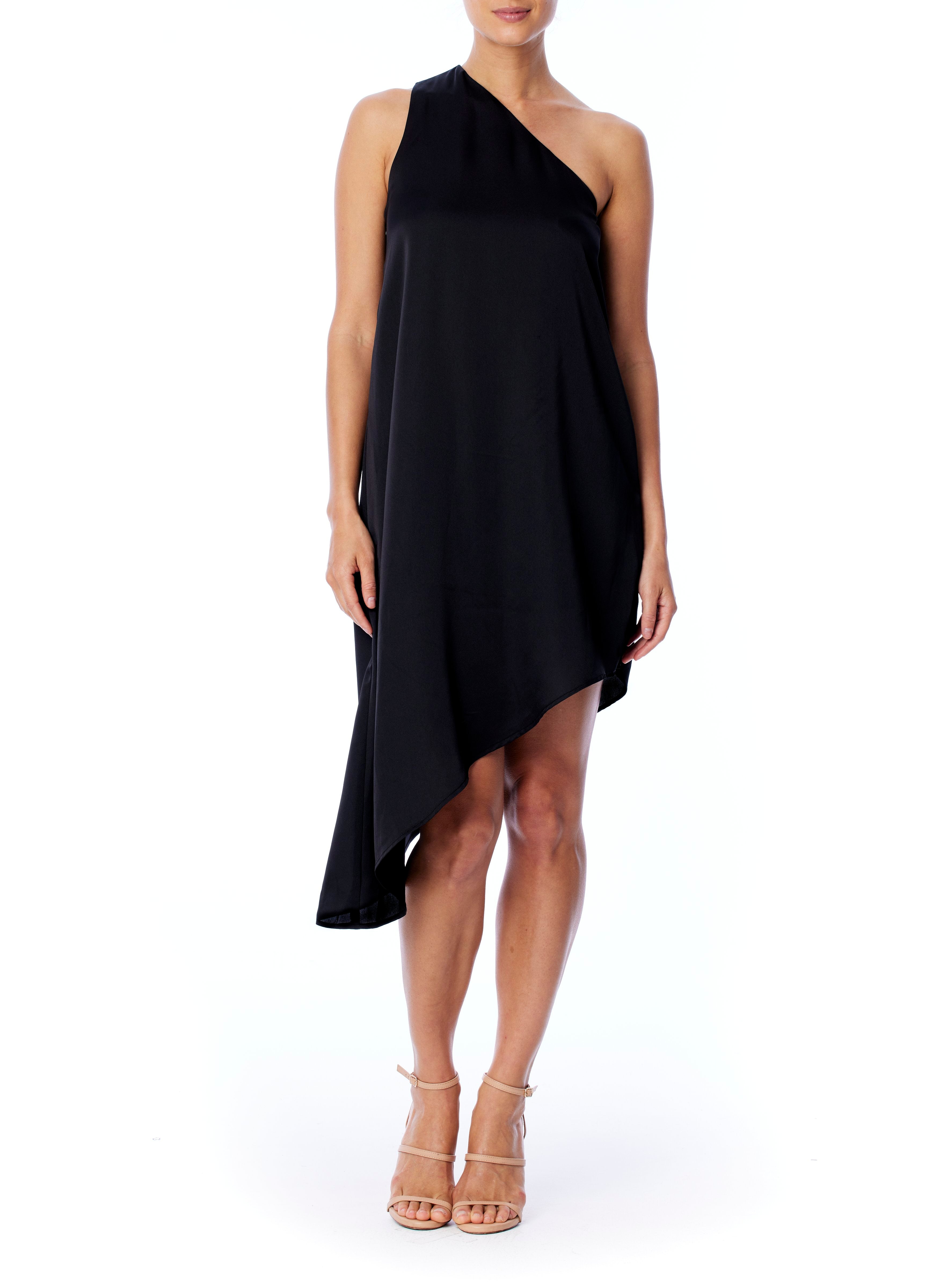 One sleeve top asymmetrical dress