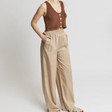 Bennet Sleeveless Button Up