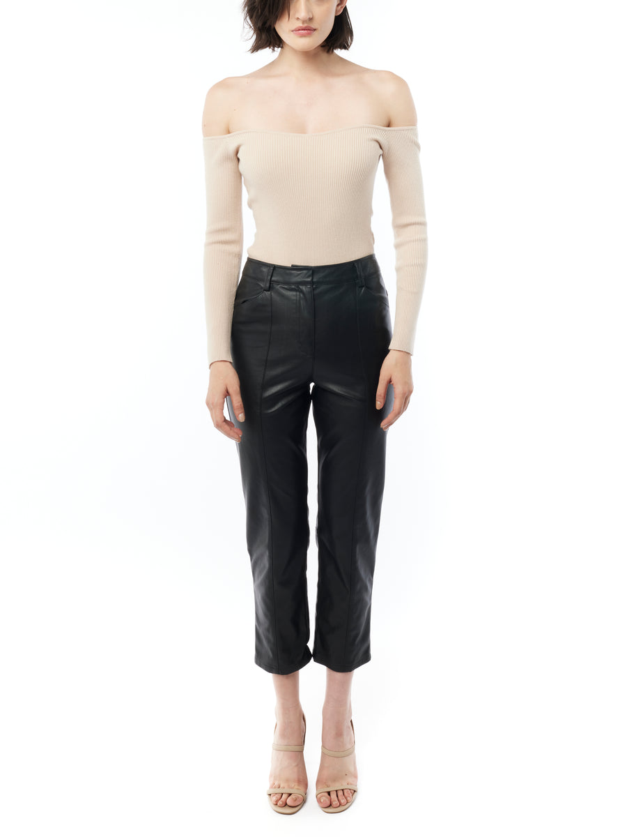 Jen Faux Leather Trouser