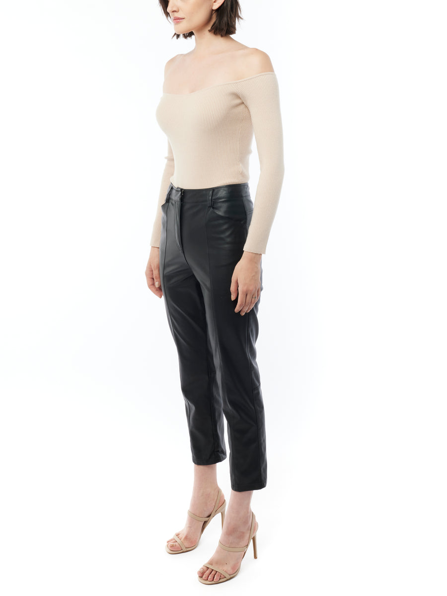 Jen Faux Leather Trouser