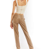 Chloe Faux Leather Trouser