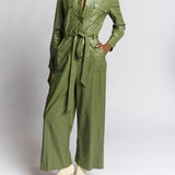 Meyer Faux Leather Jumpsuit