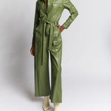 Meyer Faux Leather Jumpsuit