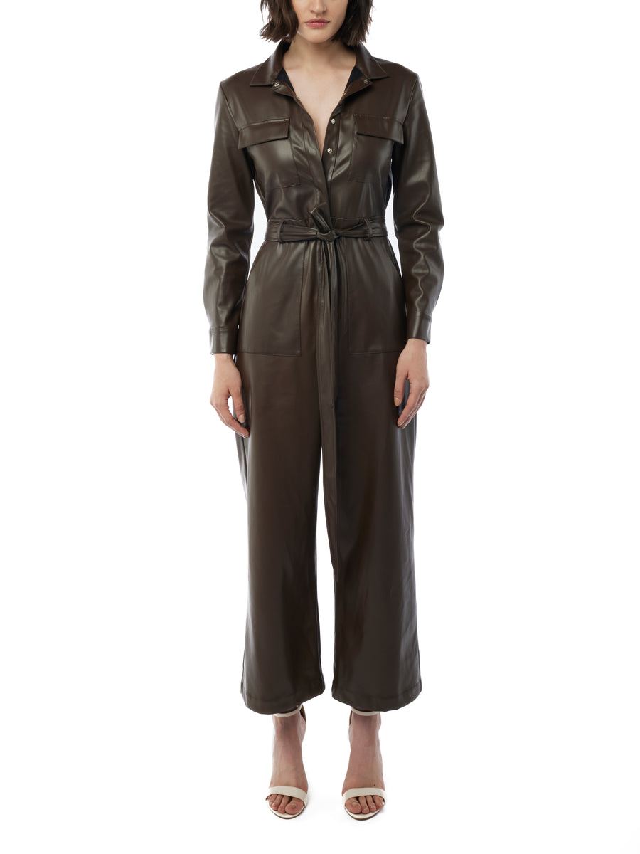 Meyer Faux Leather Jumpsuit