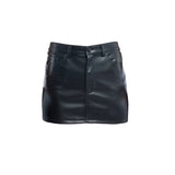 Mickey Faux Leather Mini Skirt