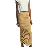 Ricky Rouched Midi Skirt