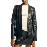 Toby Faux Leather Blazer