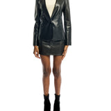 Toby Faux Leather Blazer