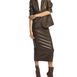 Toby Faux Leather Blazer