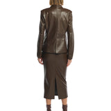 Toby Faux Leather Blazer