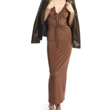 Toby Faux Leather Blazer