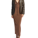 Toby Faux Leather Blazer