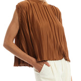 Olivia Pleated Cape Top