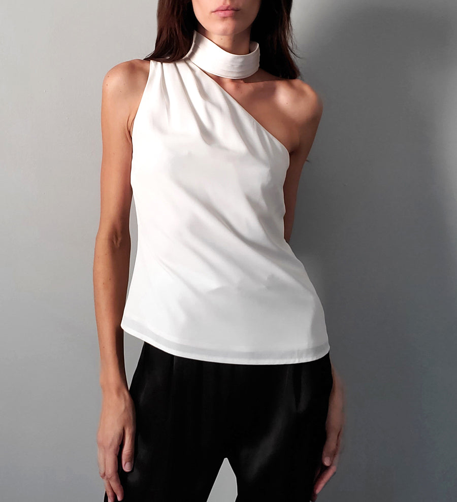 Cindy Button Neck Blouse