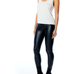 Classic scoop neck tank top in white