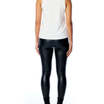 Classic scoop neck tank top in white