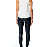 Classic scoop neck tank top in white