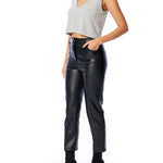 Classic sleeveless v-neck, ribbed tank top in heather grey