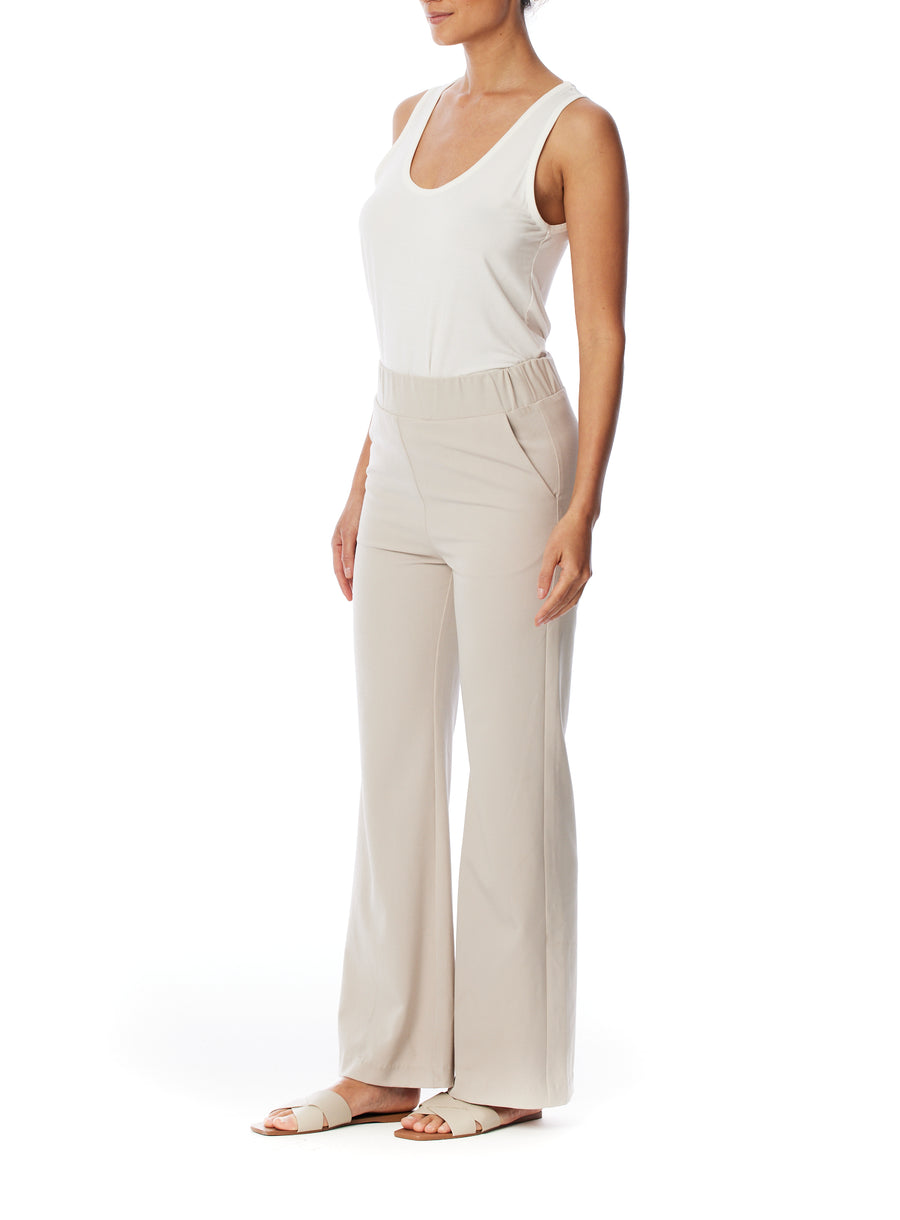 Wide-leg pants by LBLC the label with an elasticized waist and side pockets